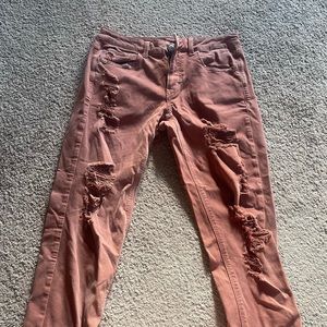 American Eagle Rust Tomgirl Jeans